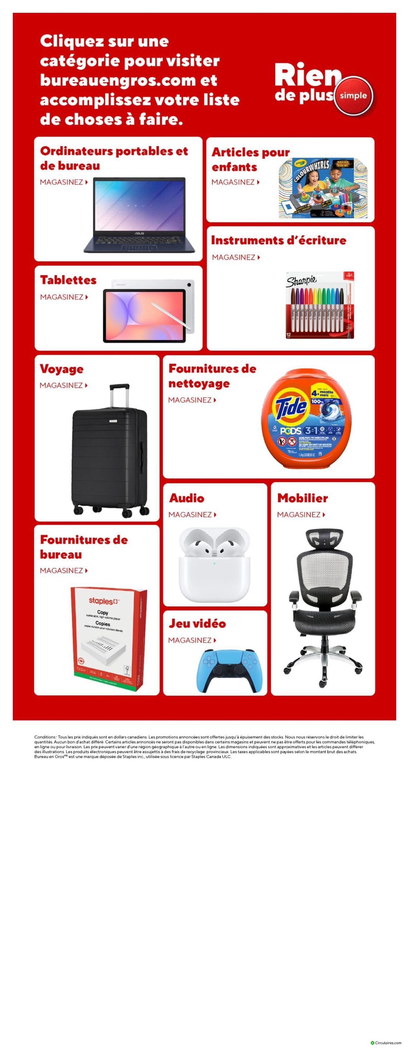 Bureau en Gros