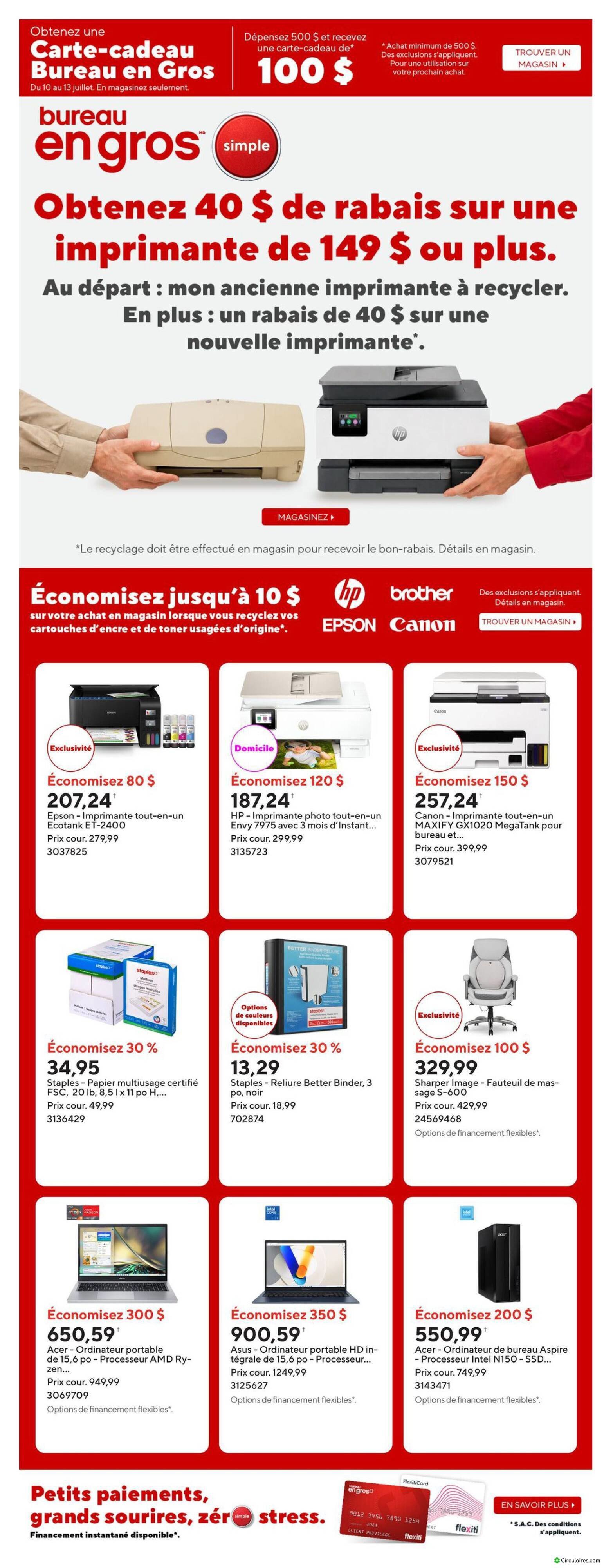 Bureau en Gros