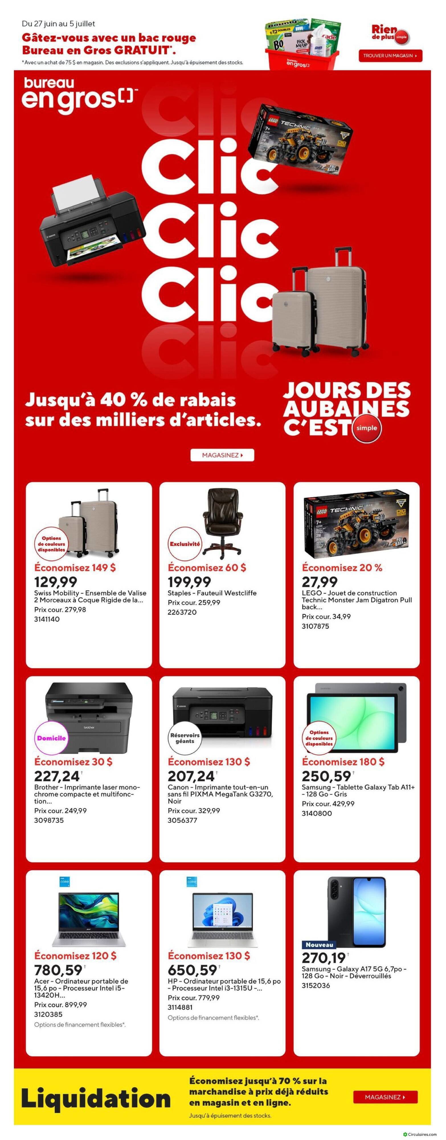 Bureau en Gros