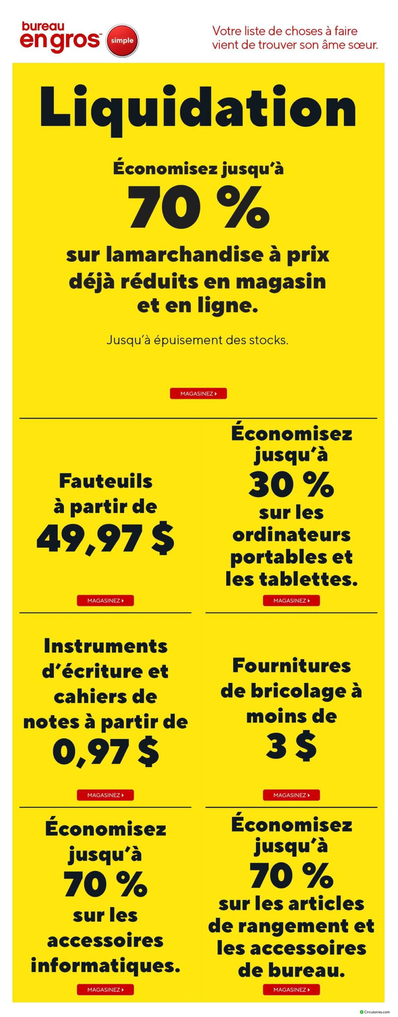 Bureau en Gros