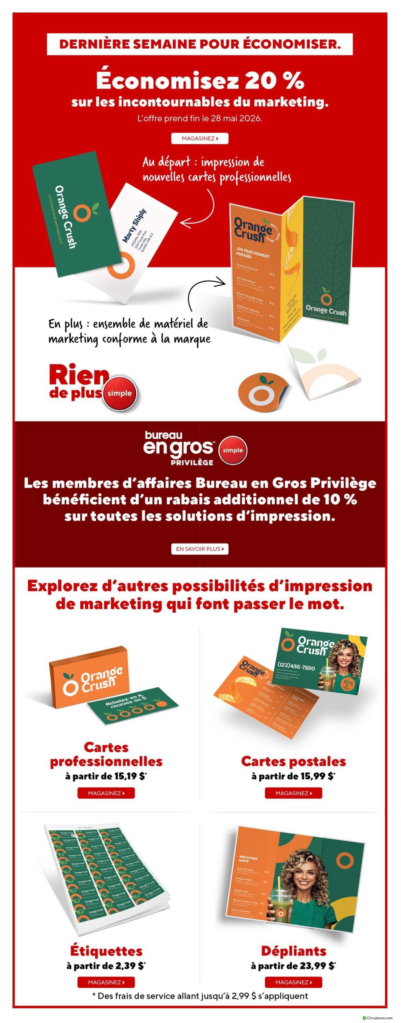 Bureau en Gros