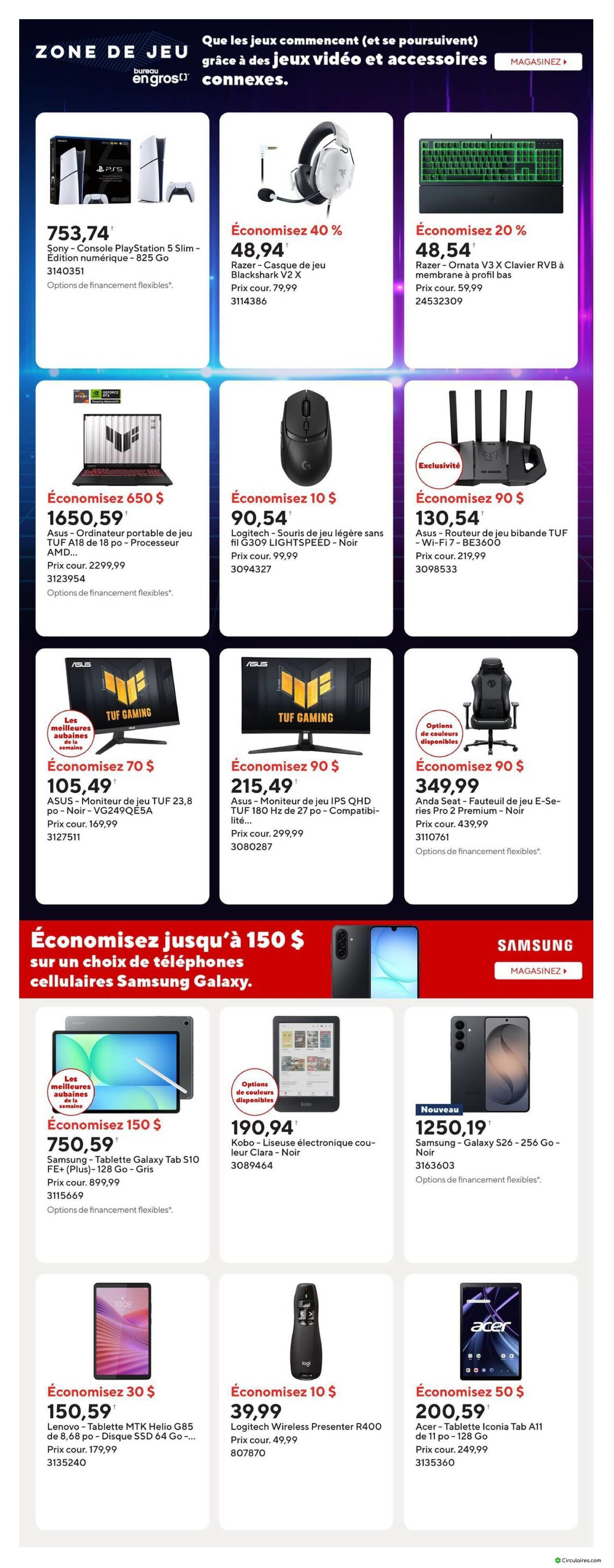 Bureau en Gros