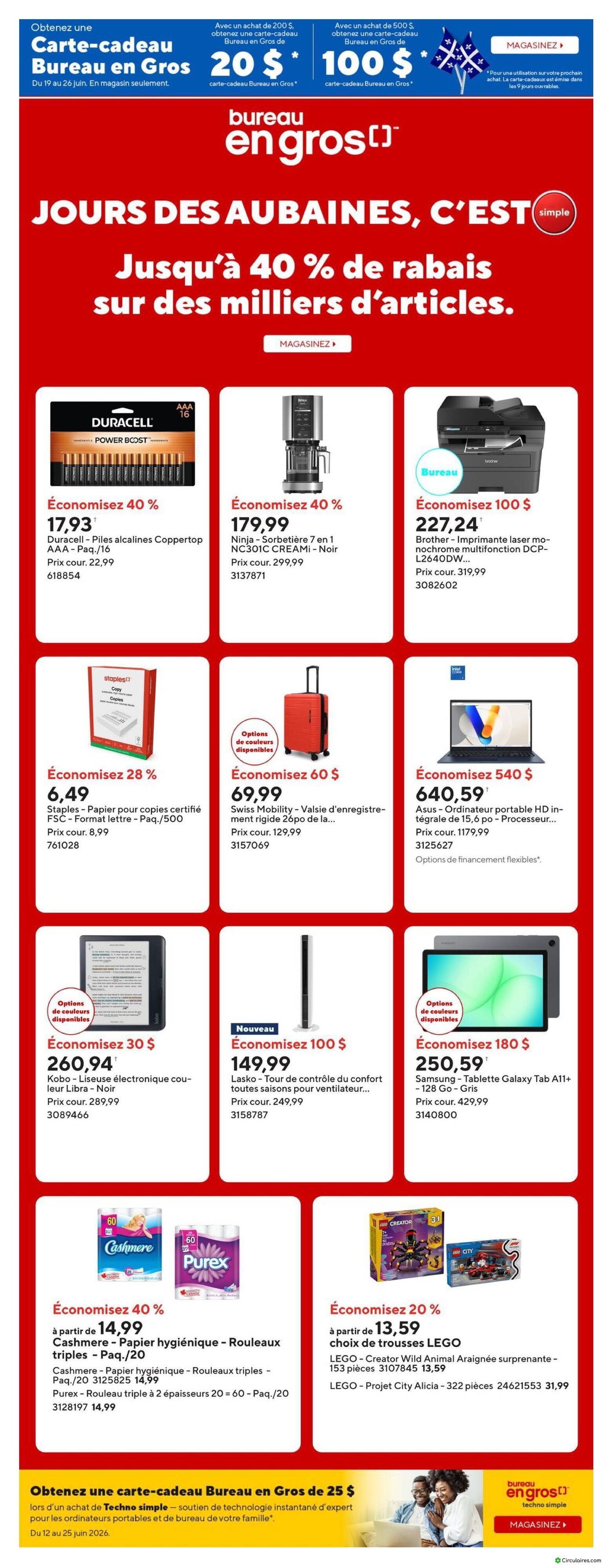Bureau en Gros