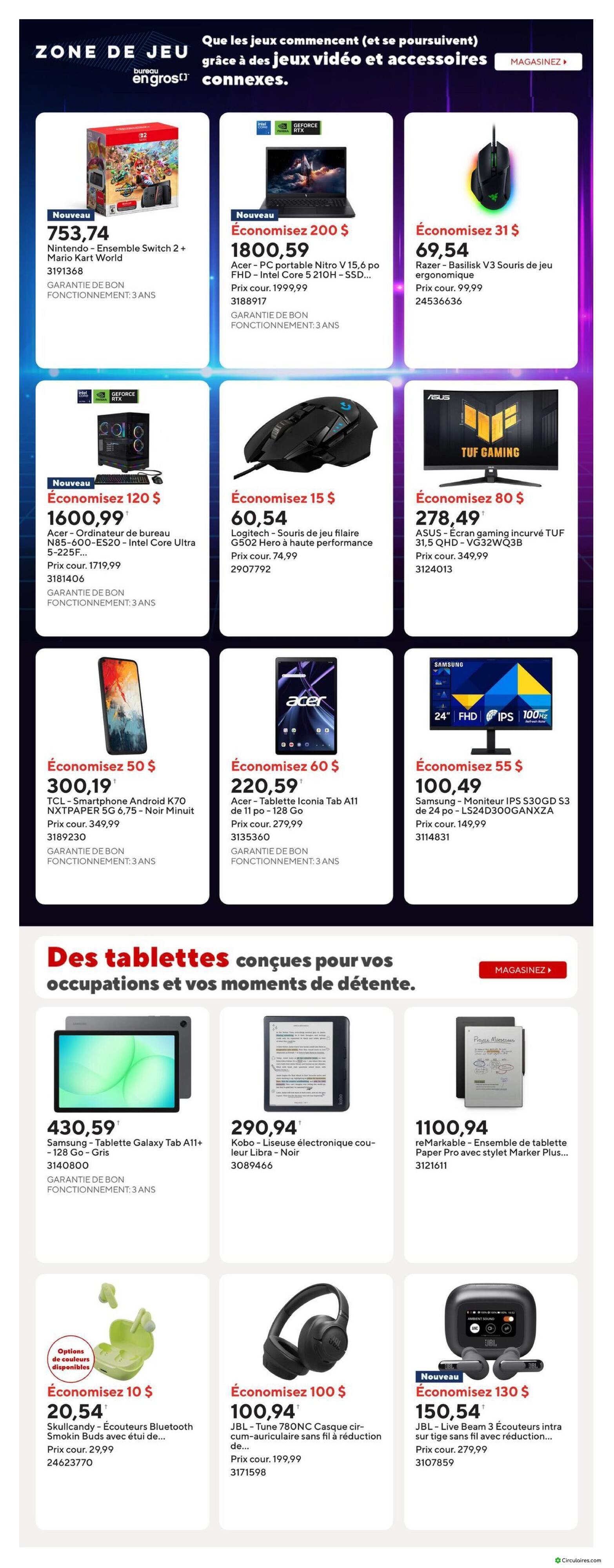 Bureau en Gros