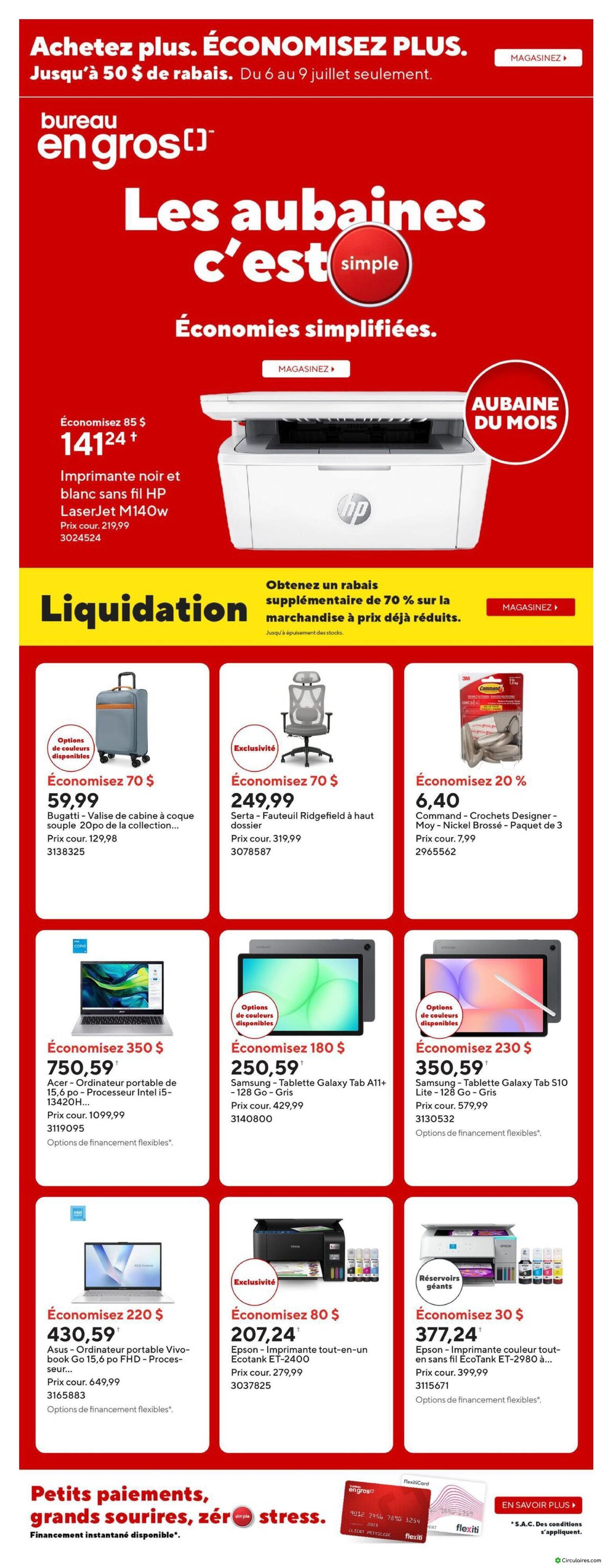 Bureau en Gros