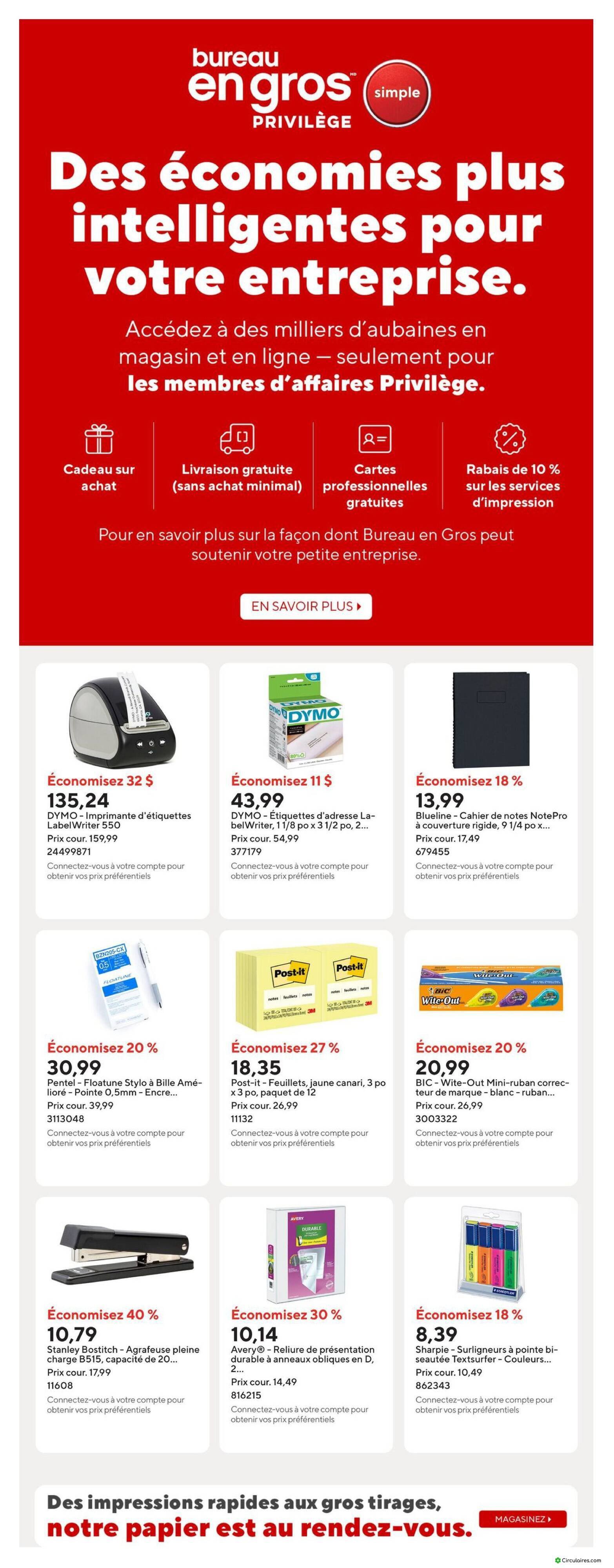 Bureau en Gros
