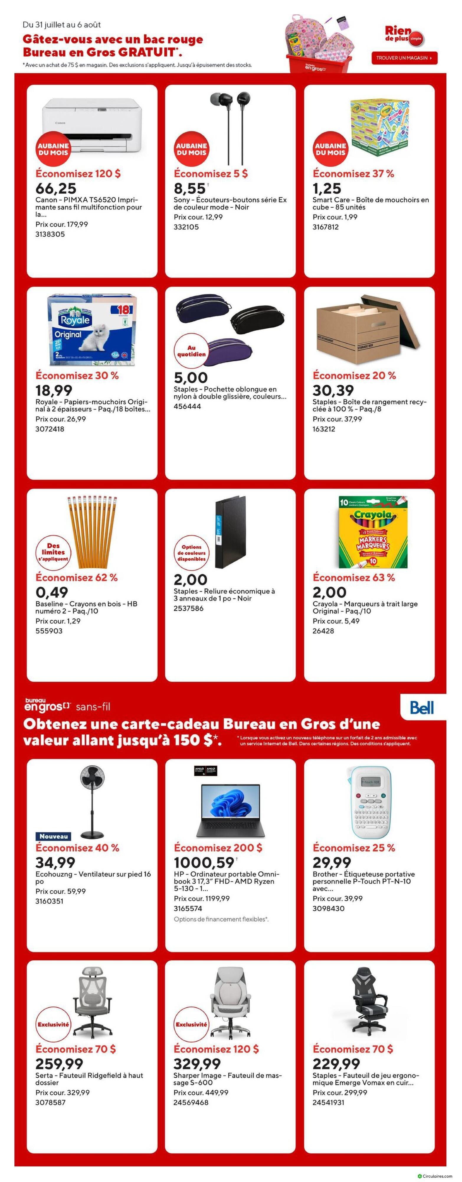Bureau en Gros