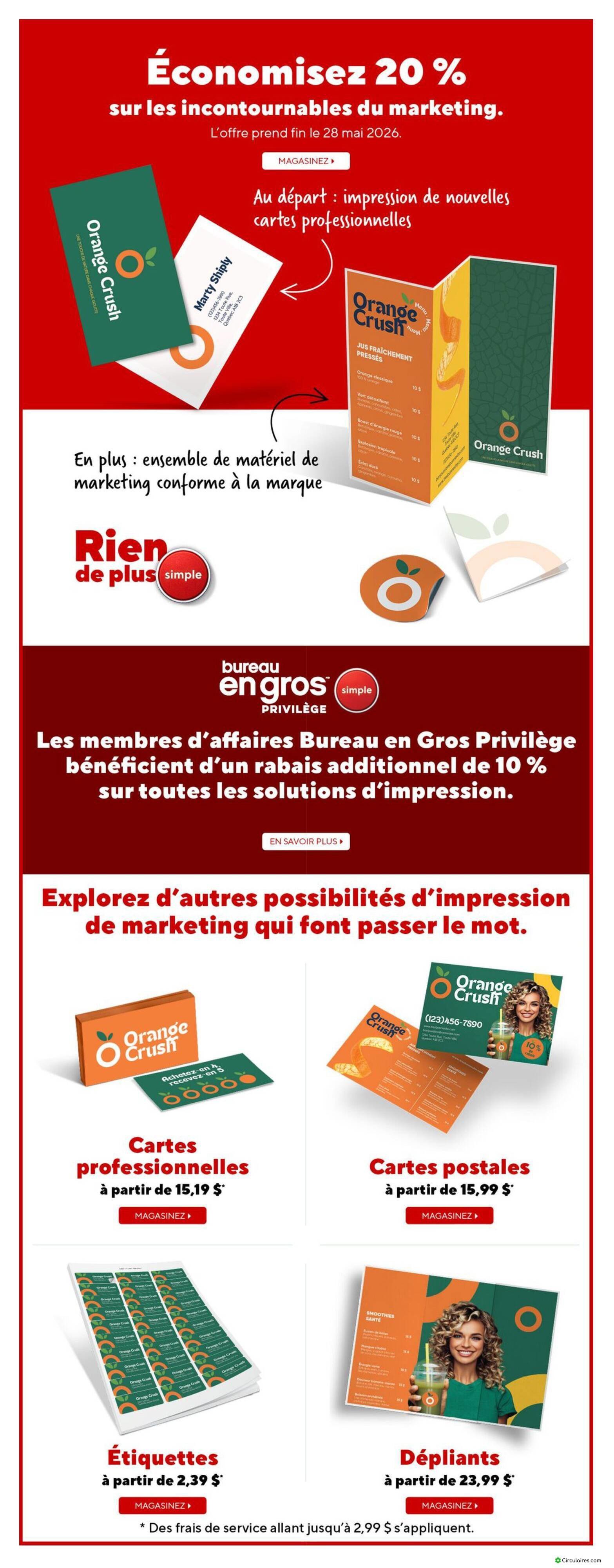 Bureau en Gros