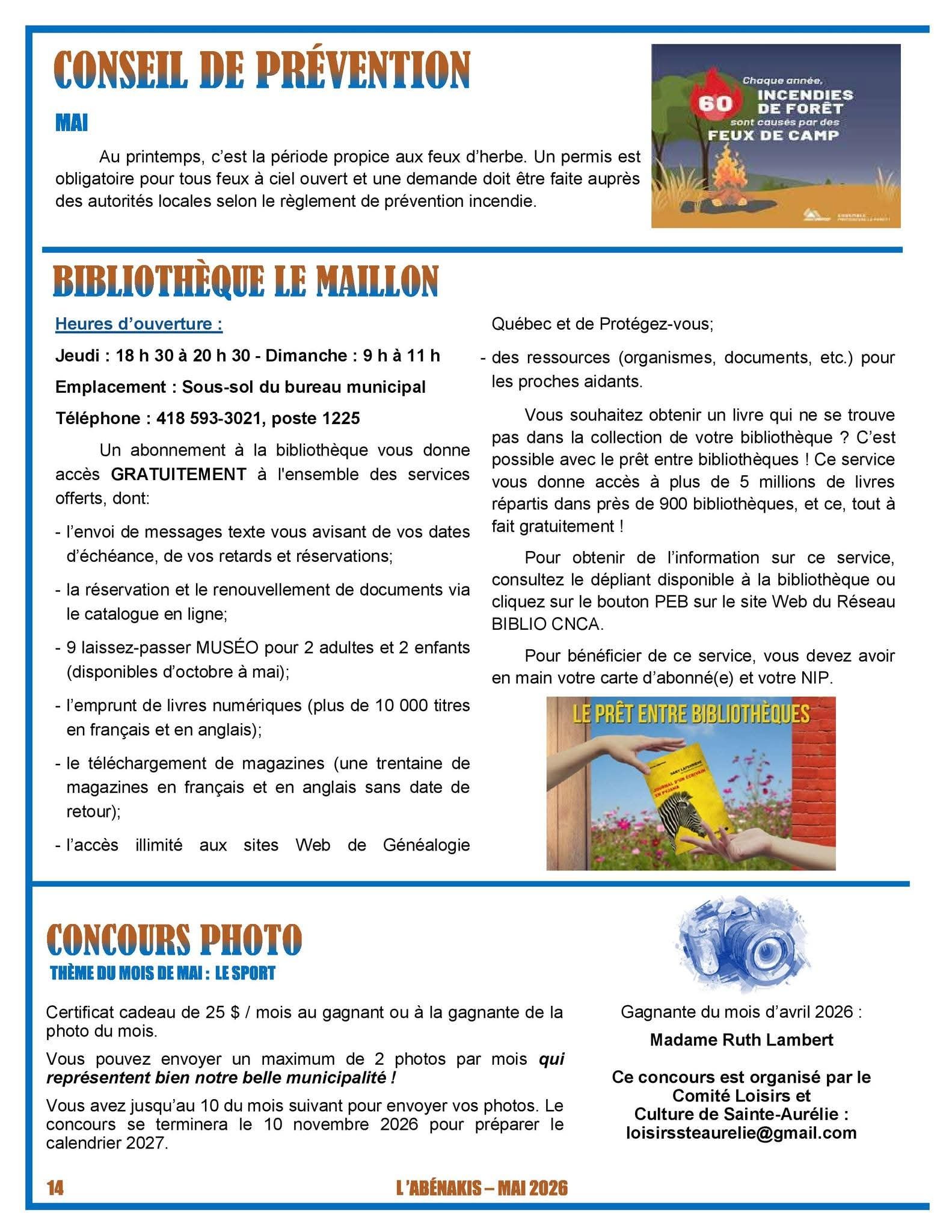 Municipalité de Sainte-Aurélie