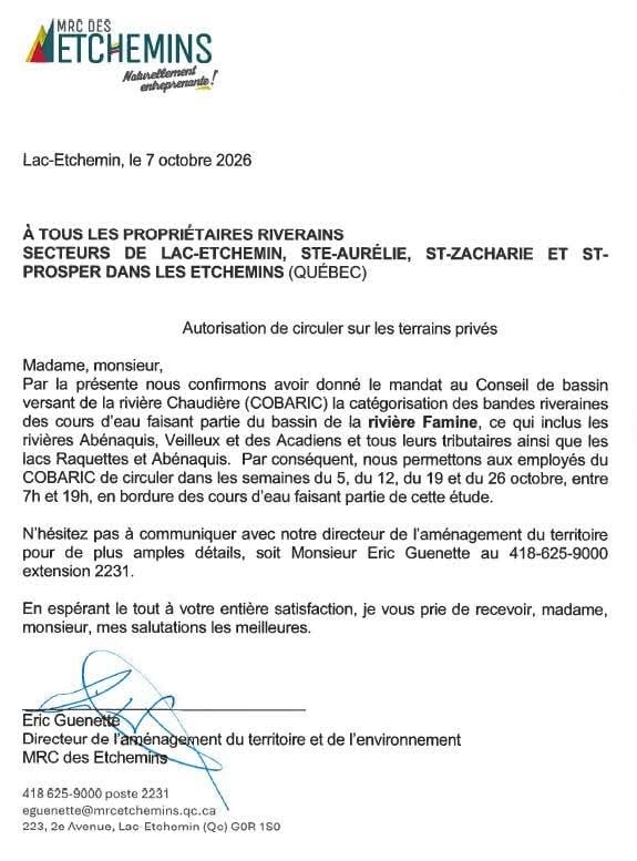Municipalité de Sainte-Aurélie