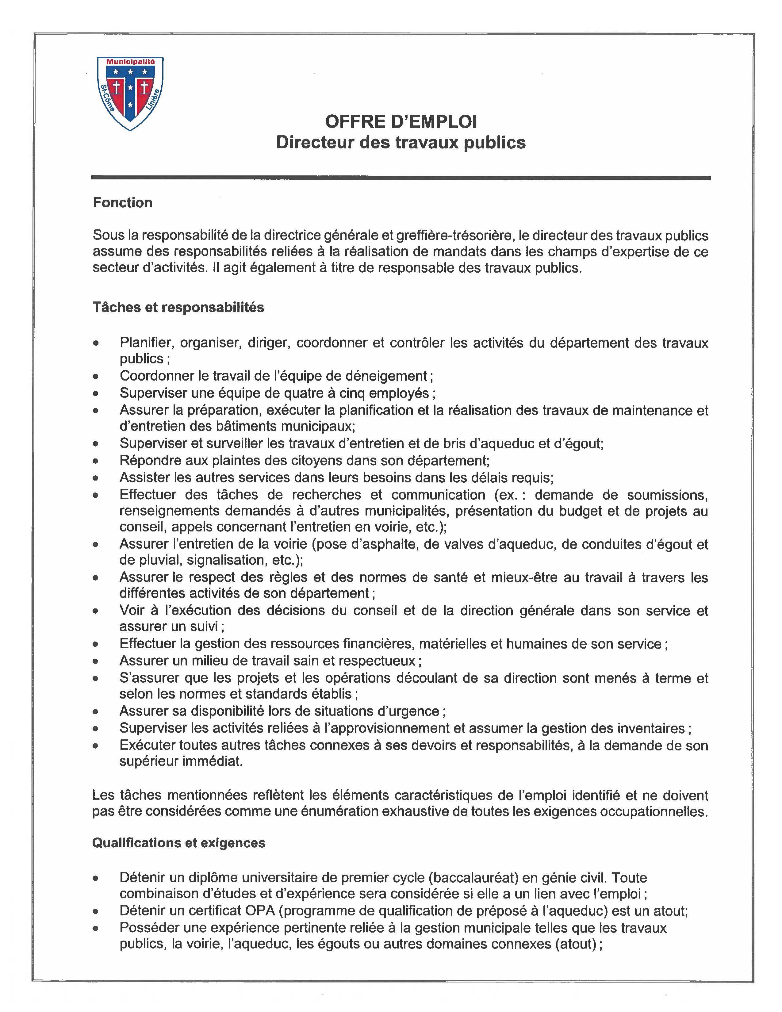 Municipalité St-Côme-Linière