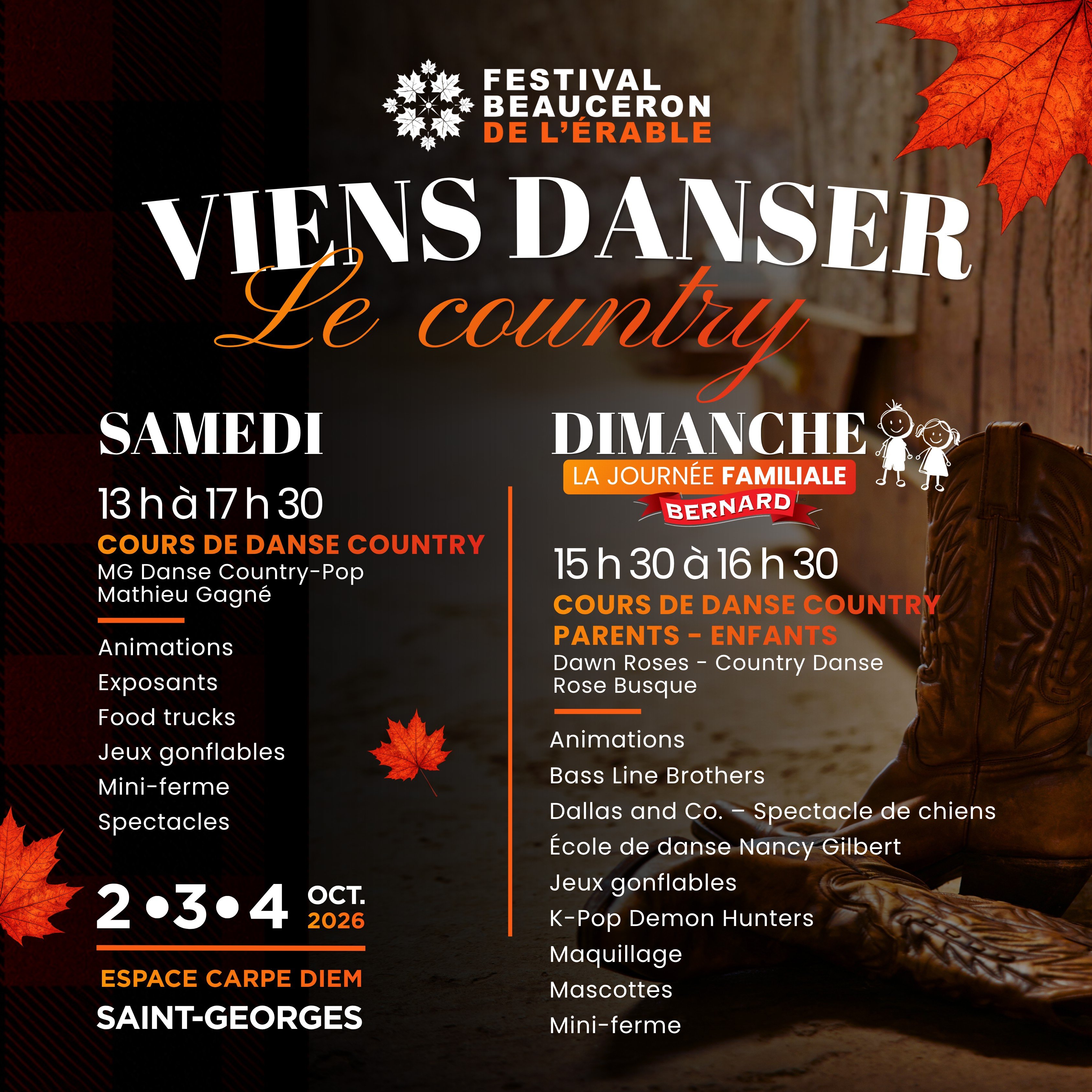FESTIVAL BEAUCERON DE L'ÉRABLE 🍁