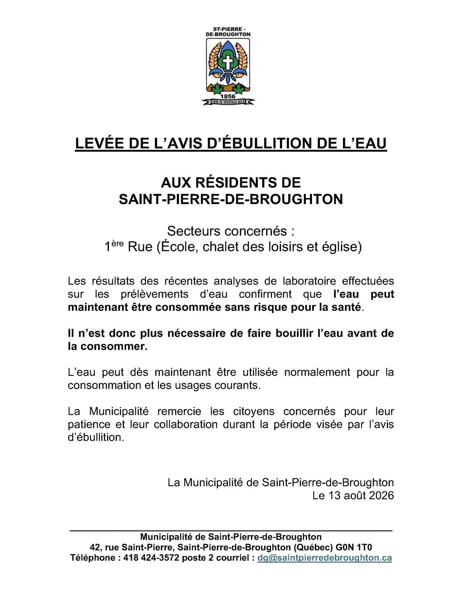 Municipalité de Saint-Pierre-de-Broughton