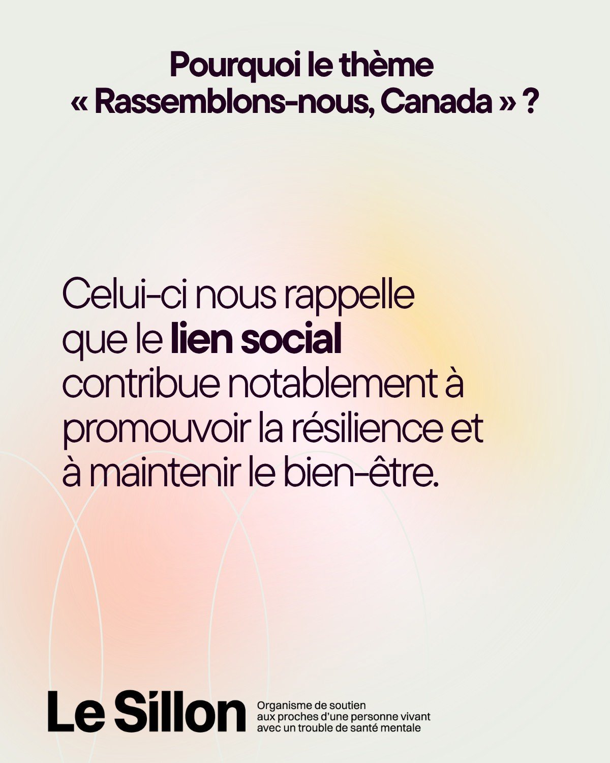 Le Sillon – Organisme de soutien aux proches d'une personne vivant avec un trouble de santé mentale.