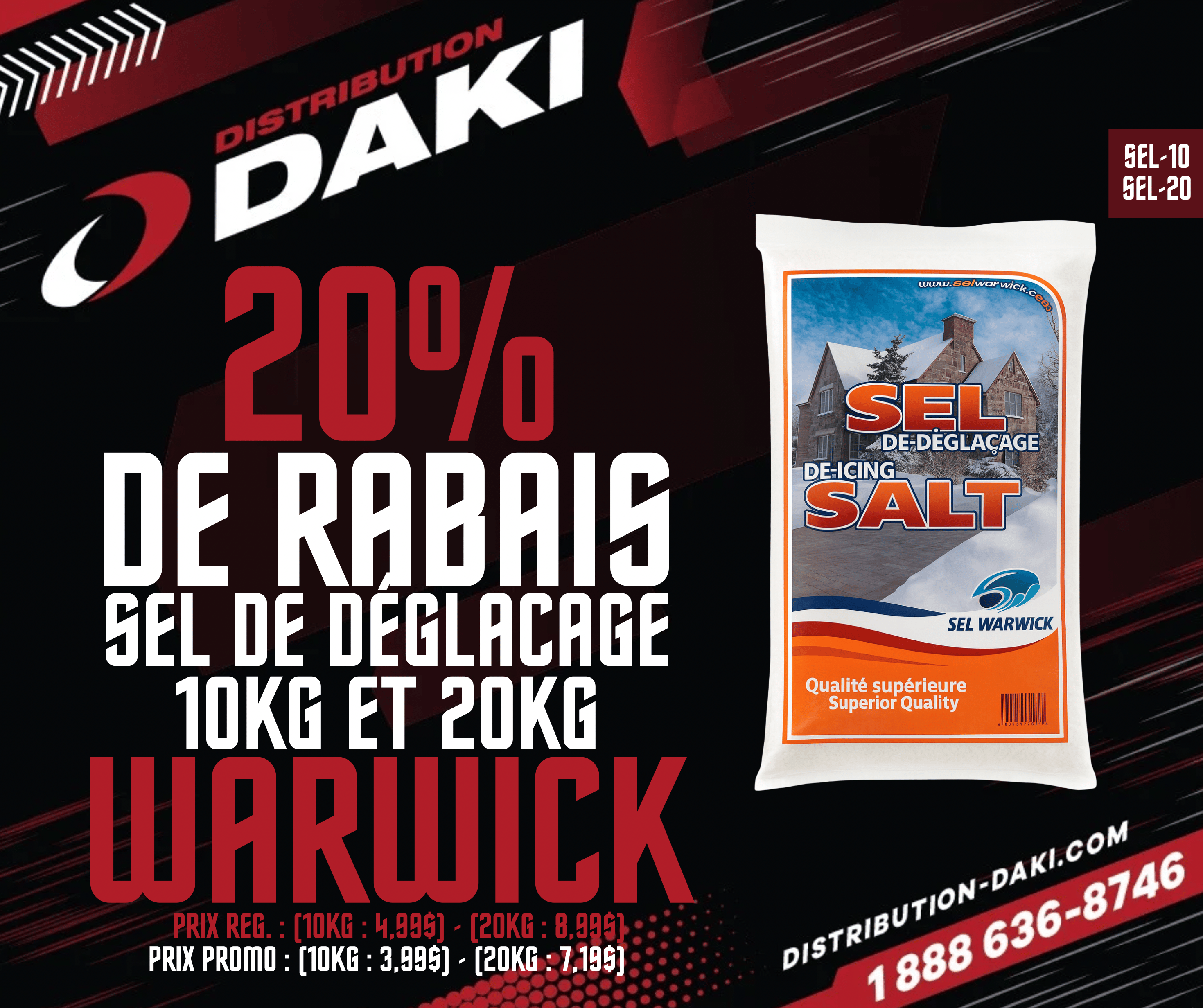 Distribution Daki