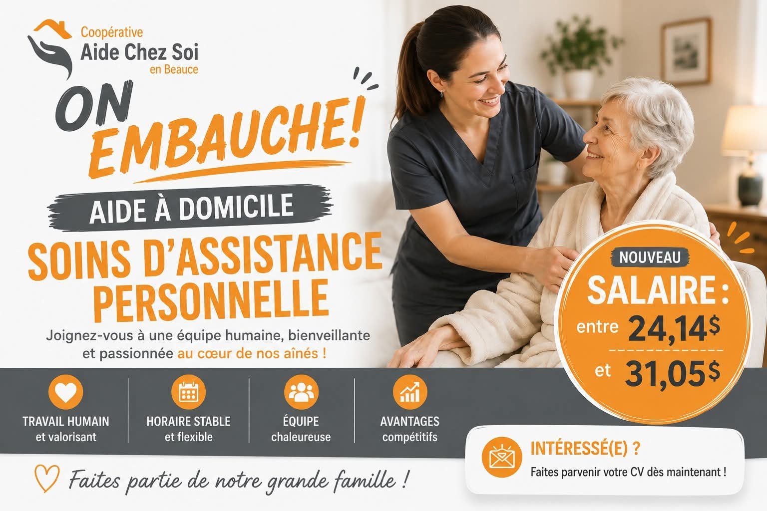 Coopérative Aide chez soi en Beauce