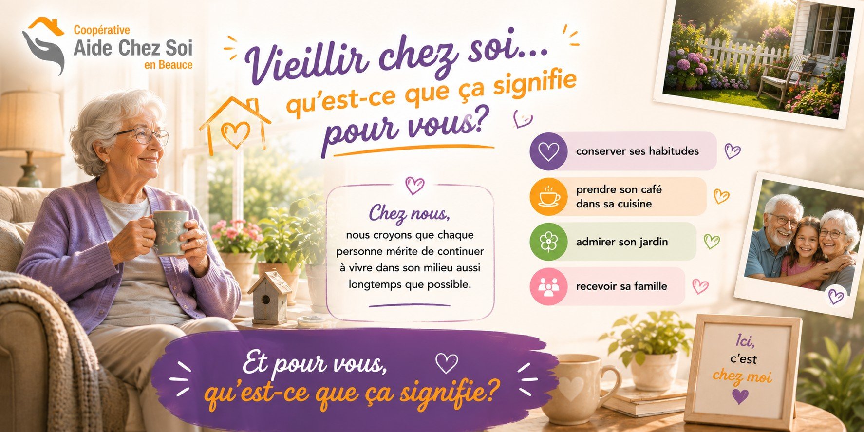 Coopérative Aide chez soi en Beauce