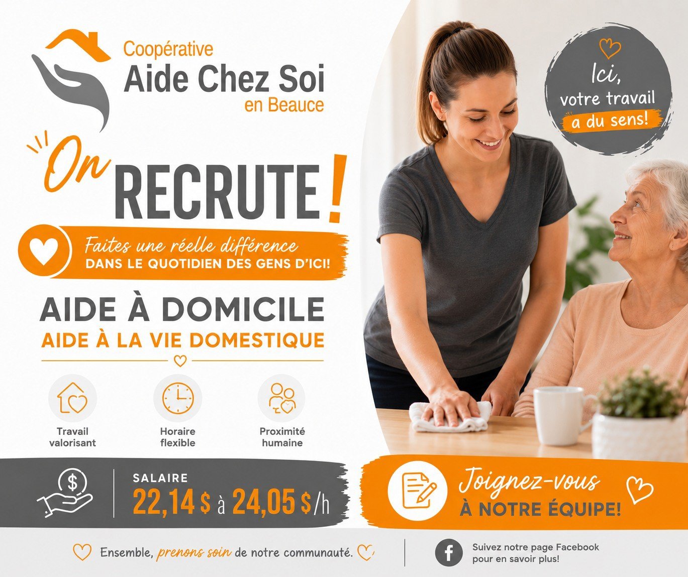 Coopérative Aide chez soi en Beauce