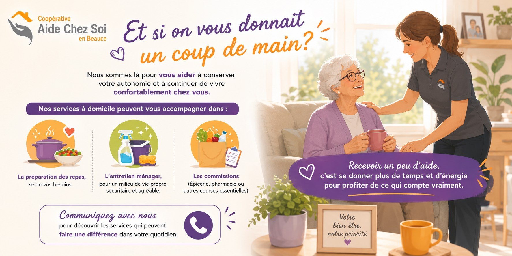 Coopérative Aide chez soi en Beauce