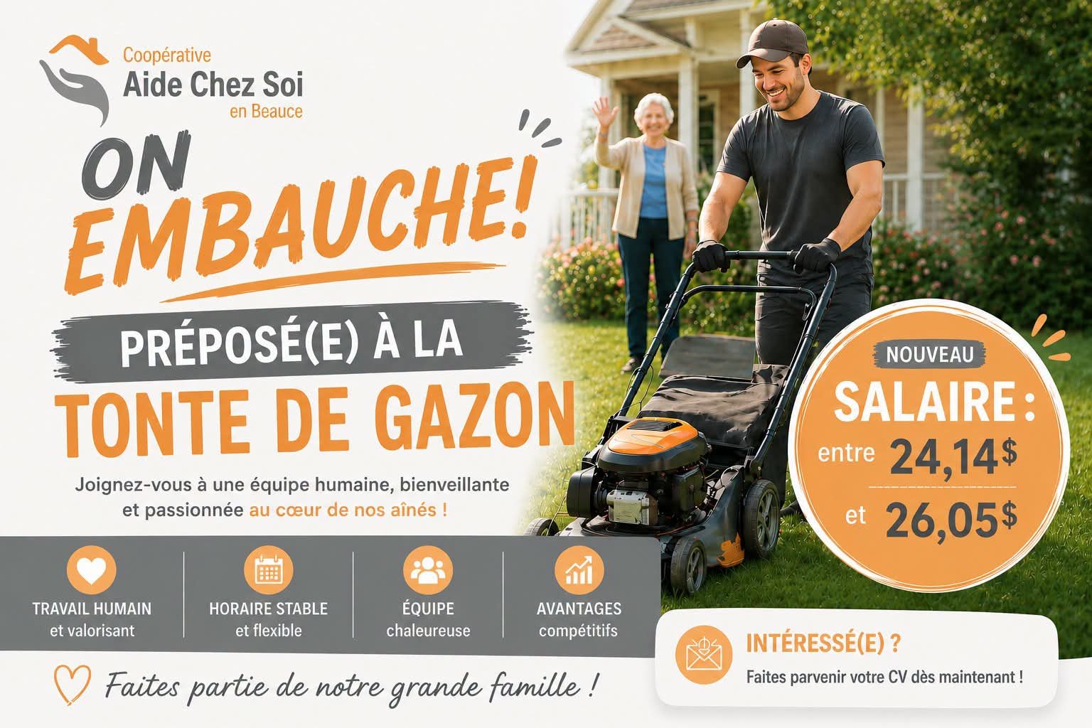 Coopérative Aide chez soi en Beauce