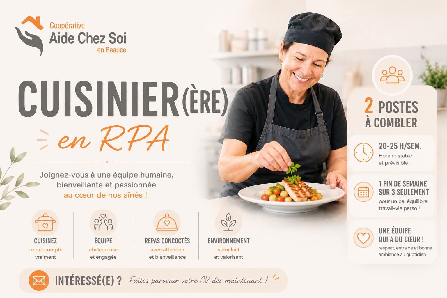 Coopérative Aide chez soi en Beauce