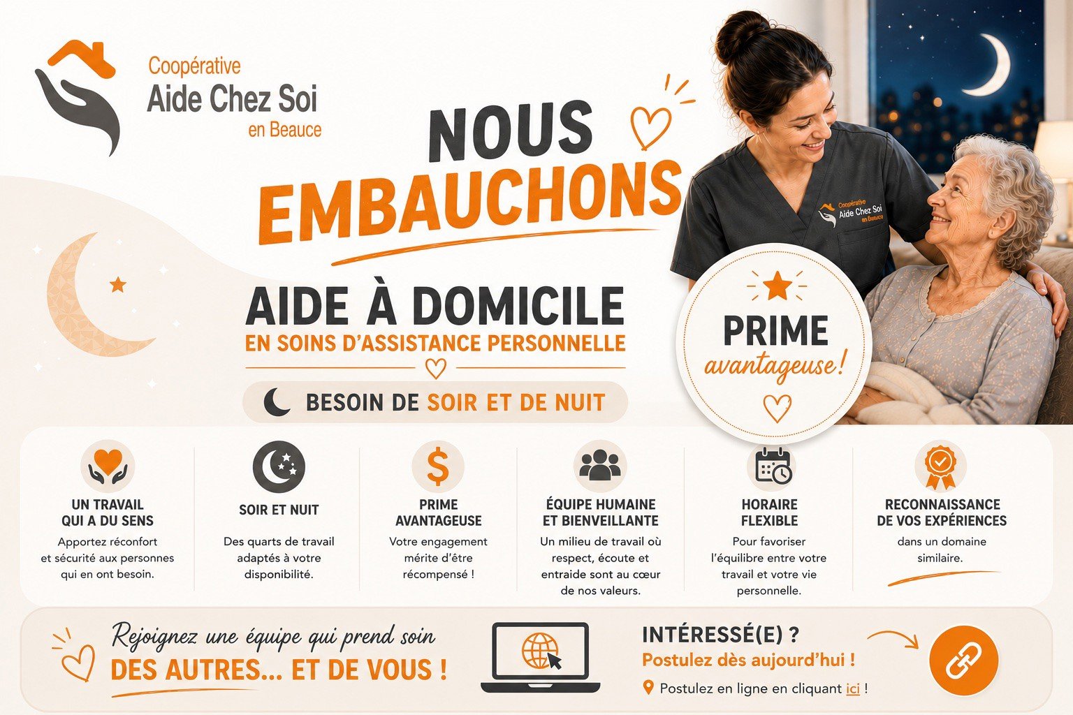 Coopérative Aide chez soi en Beauce