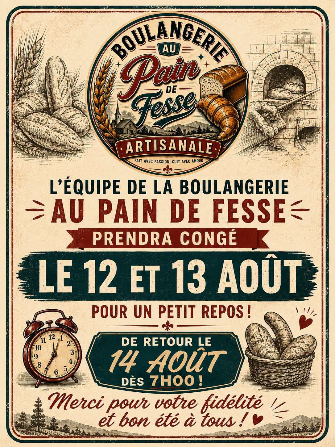 Boulangerie au Pain de Fesse