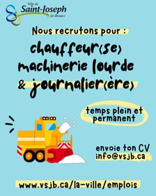 Publication image Ville de Saint-Joseph de Beauce